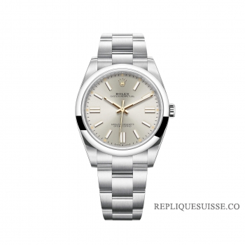 Rolex Oyster Perpetual 41 Cadran Argent Bracelet Oyster