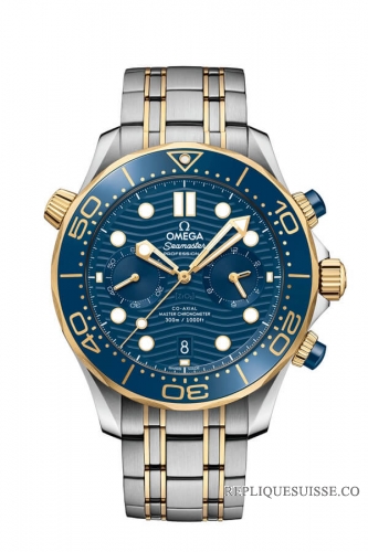 OMEGA Seamaster Acier or jaune Anti-magnetique 210.20.44.51.03.001