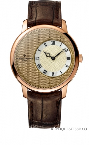 Copie Montre Vacheron Constantin Metiers elegance Sartoriale rayures de tennis modele Reference 1400U/000R-B217