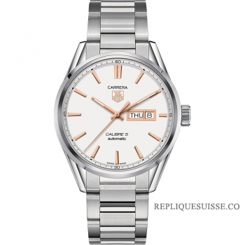 TAG Heuer Carrera Calibre 5 Day-Date Automatique 41 mm WAR201D.BA0723 Montre Réplique