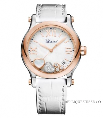 Chopard Happy Sport Rond Quartz 36mm Dames 278582-6009