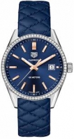 Copie Montre Tag Heuer Carrera bleu marine cadran diamant lunette dames WAR1114.FC6391