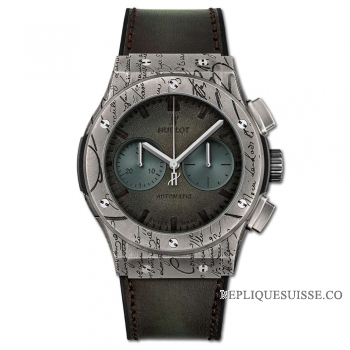 Réplique Hublot Classic Fusion Chronographe Berluti Marron Froid