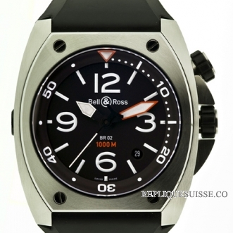 Bell & Ross BR02-92 acier Automatique Hommes Montre Réplique