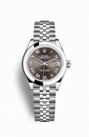 Copie Montre Rolex Datejust 28 Oystersteel Gris fonce Cadran m279160-0011