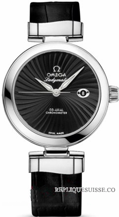 Omega De Ville Ladymatic Dames noir Dial 425.33.34.20.01.001 Montre Réplique