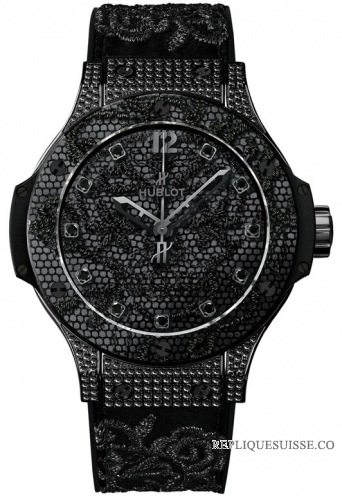 Hublot Big Bang Broderie All Noir diamants Montre Réplique