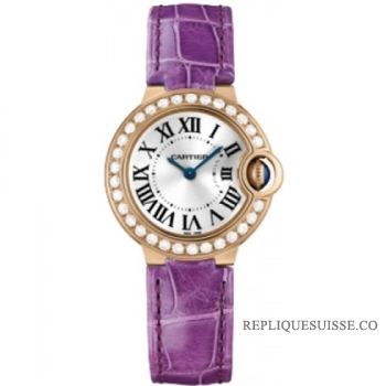 Cartier Ballon Bleu Diamants Or Dames WE900251 Montre Réplique