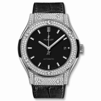 Copie Montre Hublot Titanium Pave 45mm Classic Fusion Diamond 511.NX.1171.LR.1704