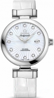 Omega De Ville Ladymatic Dames Blanc MOP Diamant 425.68.34.20.55 Montre Réplique