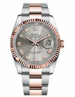 Réplique Rolex Datejust en acier de 36mm et rose Acier Or cadran 116231 STRO