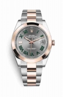 Copie Montre Rolex Datejust 41 Everose Roles ou Oystersteel 18 ct Everose or 126301 Slate Cadran m126301-0015