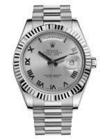 Réplique Rolex Day Date II President Blanc or Rhodium cadran 218239 RRP M 218239 RRP