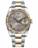 Réplique Rolex Datejust 36mm acier et or Gris Dial 116233 GRO