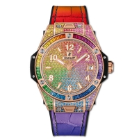 Réplique Hublot Big Bang One Click Rainbow King Gold