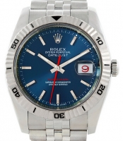 Réplique Rolex Datejust Turn-O-Graph acier inoxydable cadran bleu 116264