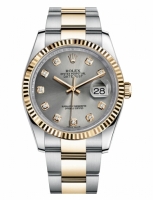 Réplique Rolex Datejust 36mm acier et or Gris Dial 116233 GDO