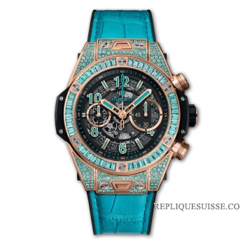 Réplique Hublot Big Bang Unico King Gold Paraiba