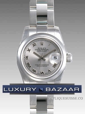 Rolex Datejust 179160 (Silver Dial, Roman Numeral Markers) Montre Réplique