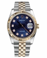 Réplique Rolex Datejust 36mm acier et Jaune or bleu Jubilee Dial 116233 BLJDJ