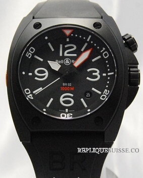 Bell & Ross BR02-92 Carbon Automatique Hommes Montre Réplique