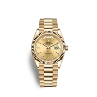 Rolex Day-Date 36 Or jaune 18 ct M128238-0045 Cadran couleur champagne