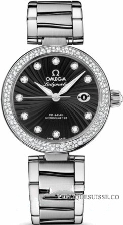 Omega De Ville Ladymatic Dames Automatique Diamant 425.35.34.20.51 Montre Réplique