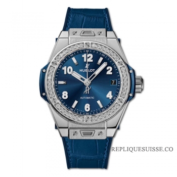 Réplique Hublot Big Bang One Click Steel Blue Diamants