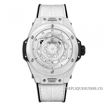 Réplique Hublot Big Bang Unico Sang Bleu Ceramique Blanc