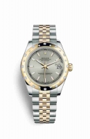 Copie Montre Rolex Datejust 31 Jaune Rolesor Oystersteel or jaune 18 ct 178343 Argent Cadran m178343-0028