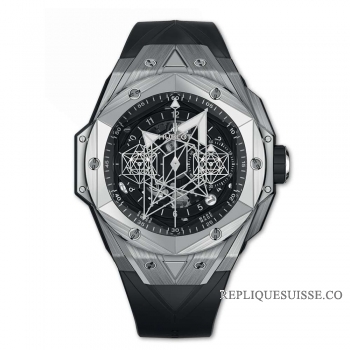 Réplique Hublot Big Bang Unico Sang Bleu II Titane