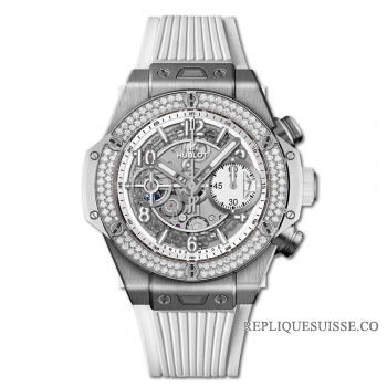 Réplique Hublot Big Bang Unico Titane Diamants Blancs 42mm