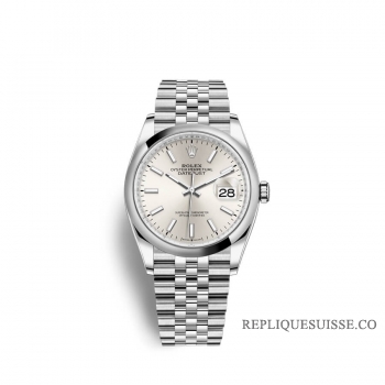 Rolex Datejust 36 Oystersteel M126200-0001 cadran argente