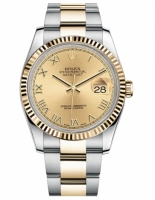 Réplique Rolex Datejust 36mm acier et or Champagne Dial 116233 CHRO