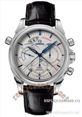 Omega De Ville Co-Axial Rattrapante Hommes 4847.30.31 Silver Montre Réplique