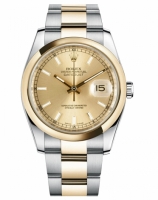 Réplique Rolex Datejust 36mm acier et Or jaune Dial Champagne 116203 CHSO