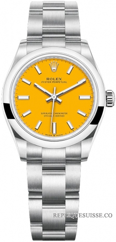 Rolex Oyster Perpetual 31 cadran jaune