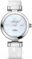 Omega De Ville Ladymatic Dames Blanc MOP Diamant 425.68.34.20.55 Montre Réplique