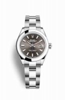 Copie Montre Rolex Datejust 28 Oystersteel Gris fonce Cadran m279160-0010