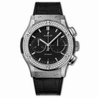 Copie Montre Hublot Chronographe Titane Diamants 45mm Classic Fusion Montre 521.NX.1171.LR.1104