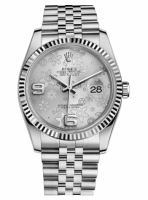 Réplique Rolex Datejust en acier de 36mm cadran argente bracelet Jubile F 116234 SFAJ