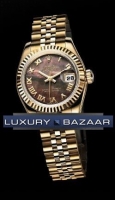 Rolex Datejust Lady Or 26mm Fluted Jubilee 179159 blkmrj Montre Réplique