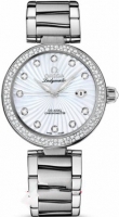 Omega De Ville Ladymatic Blanc MOP Diamant Automatique 425.35.34.20 Montre Réplique