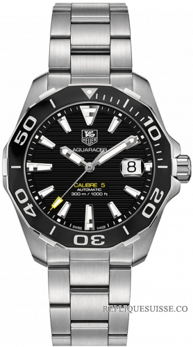 TAG Heuer Réplique Aquaracer Noir Dial Acier inoxydable WAY211A.BA0928