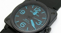 Bell & Ross BR01-92 Carbon bleu Automatique Hommes Montre Réplique