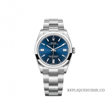 Rolex Oyster Perpetual 36 Bracelet Oyster cadran bleu vif