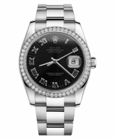 Réplique Rolex Datejust 36mm cadran rayon de soleil en acier inoxydable n 116244 BKSBRO