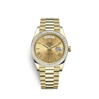 Rolex Day-Date 40 en or jaune 18 ct M228398TBR-0003 Cadran couleur champagne