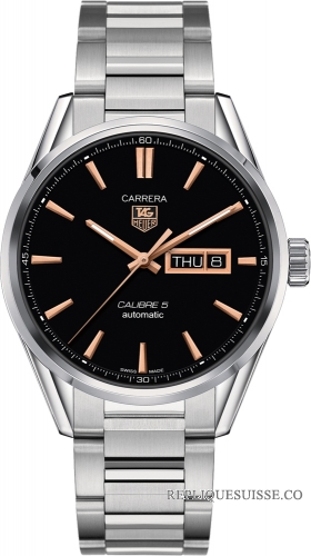 TAG Heuer Carrera Calibre 5 Day-Date Automatique 41 mm WAR201C.BA0723 Montre Réplique