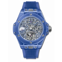 Réplique Reserve de marche Hublot Big Bang Tourbillon 5 jours Blue Sapphire